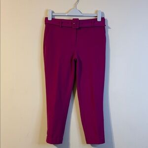 Loft The Devin Slim Women's Pink Cropped Pants Size 6P